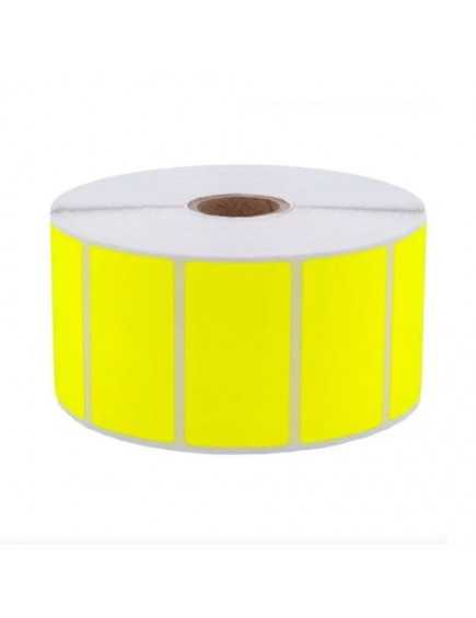 Étiquette adhésive 57 x 32 mm thermique TOP couleur jaune