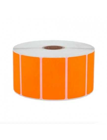 Étiquette adhésive 57 x 32 mm thermique TOP couleur orange