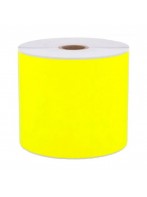 Rouleau d'étiquettes 102 x 152 mm thermique direct Jaune