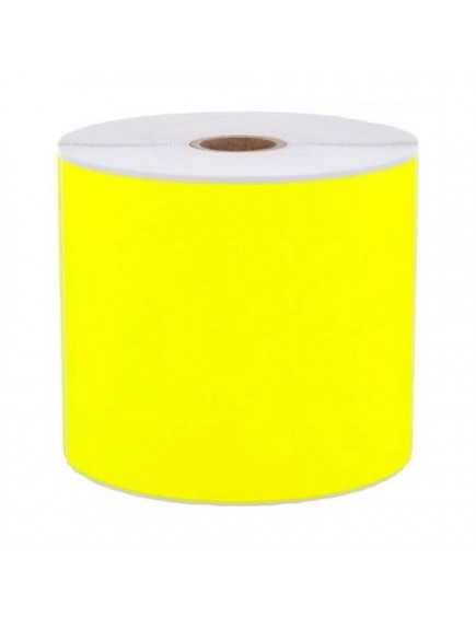 Rouleau d'étiquettes 102 x 152 mm thermique direct Jaune