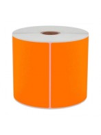 Rouleau d'étiquettes 102 x 152 mm thermique direct Orange