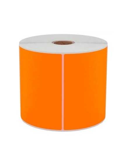 Rouleau d'étiquettes 102 x 152 mm thermique direct Orange